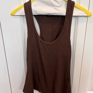 Brown Sleeveless Top